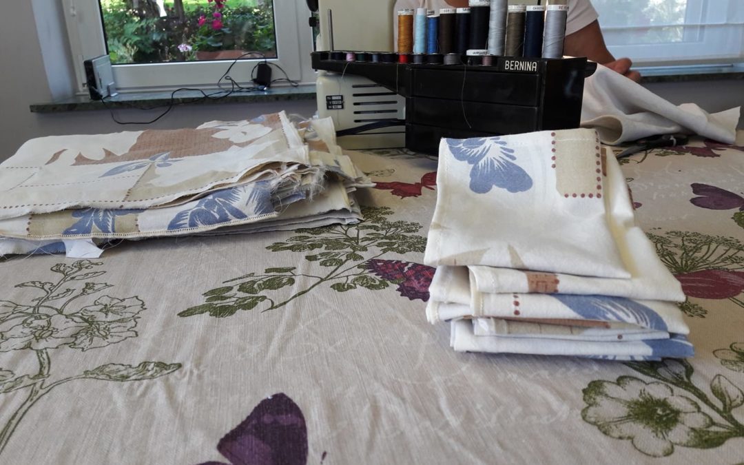 Fabrication des serviettes en tissu